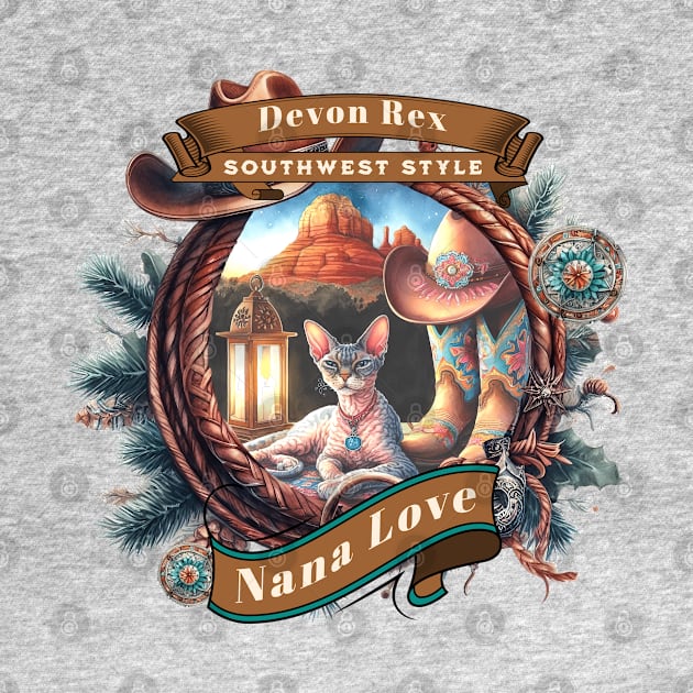 Sedona Cat Southwest Style Nana Love 43D by catsloveart